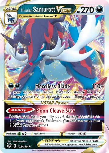 Hisuian Samurott Vstar - Pokemon kaart