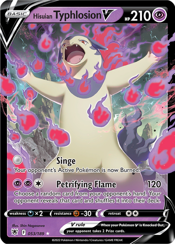 Hisuian Typhlosion V - Pokemon kaart