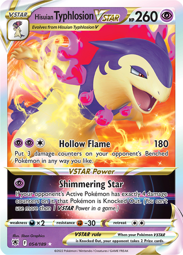 Hisuian Typhlosion Vstar - Pokemon kaart