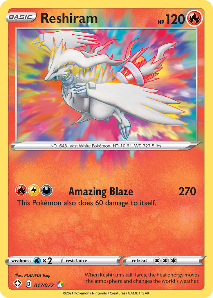 Reshiram Amazing Rare - Pokemon kaart kopen