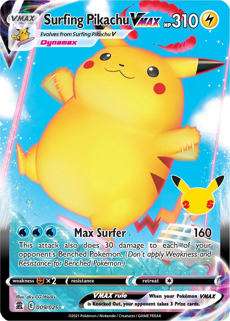 Surfing Pikachu Vmax - Pokemon kaart kopen