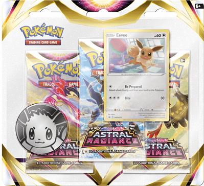 Eevee 3 Pack Blister Astral Radiance - Pokemon kaarten