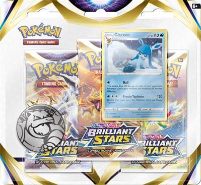 Glaceon 3 Pack Blister Brilliant Stars - Pokemon kaarten